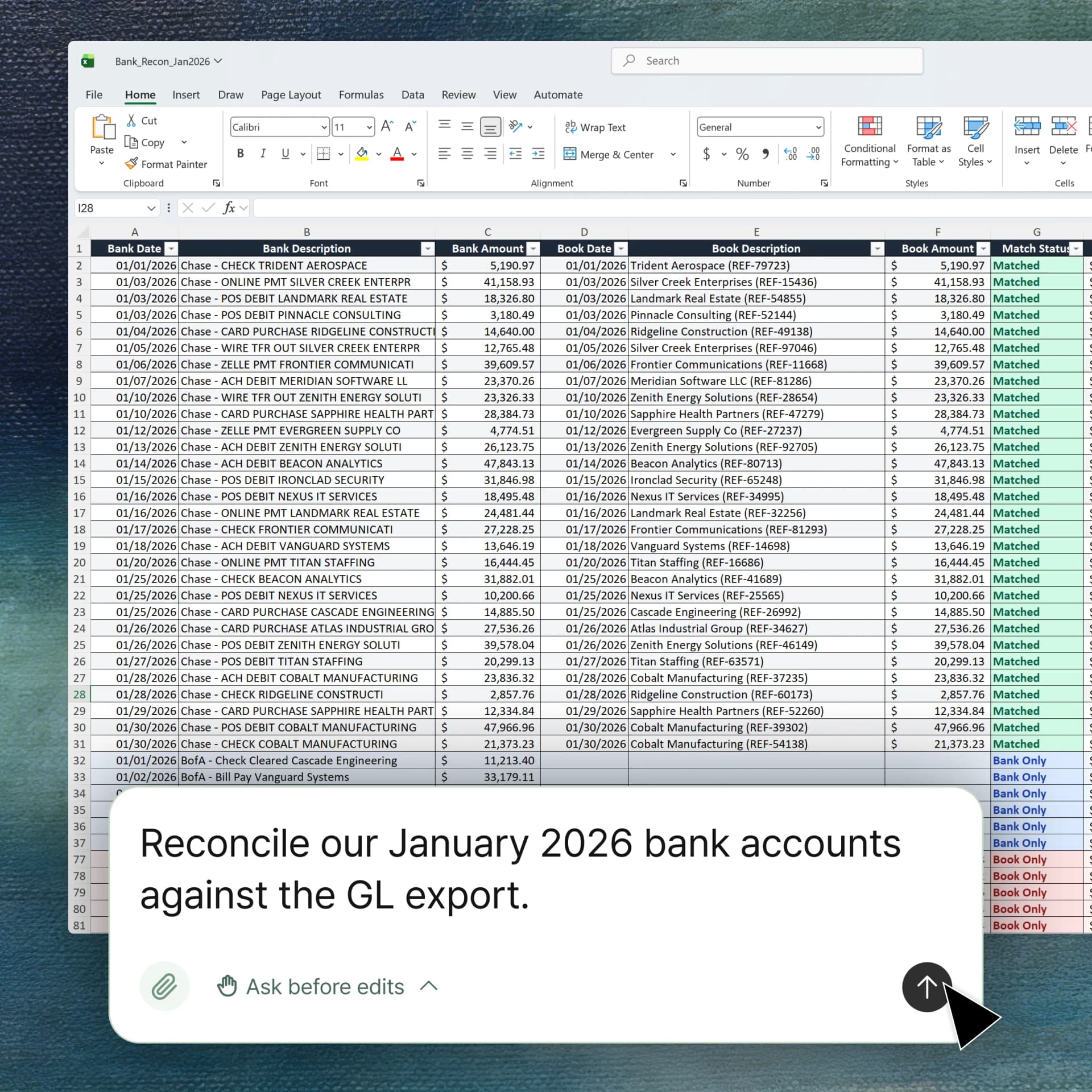 Account Reconciliations